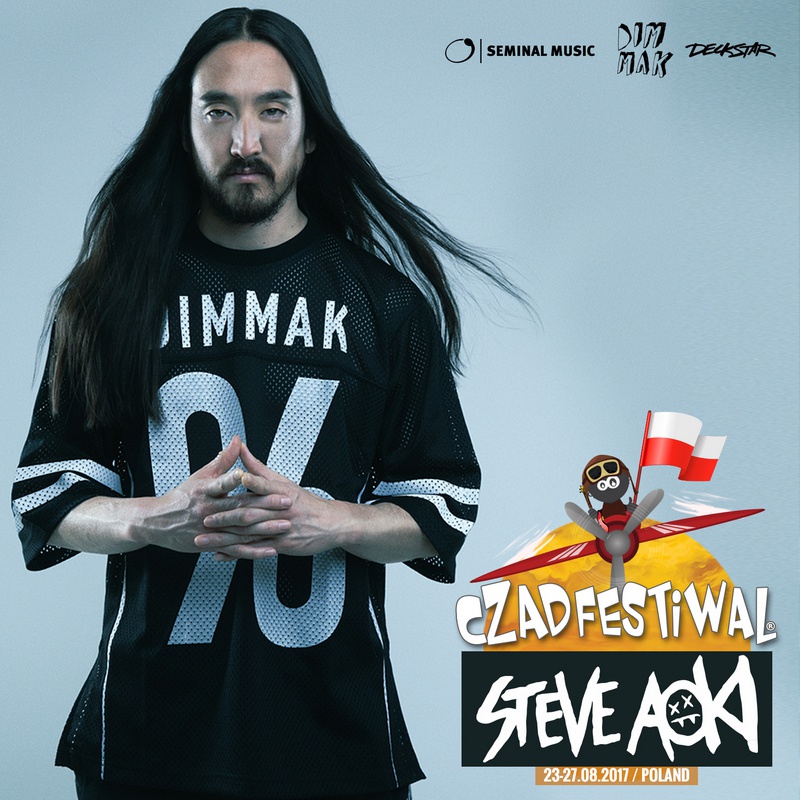 STEVE AOKI kolejnym headlinerem Czad Festiwal 2017