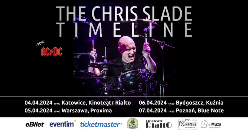 Chris Slade (ex-perkusista AC/DC) już wkrótce na czterech koncertach w Polsce