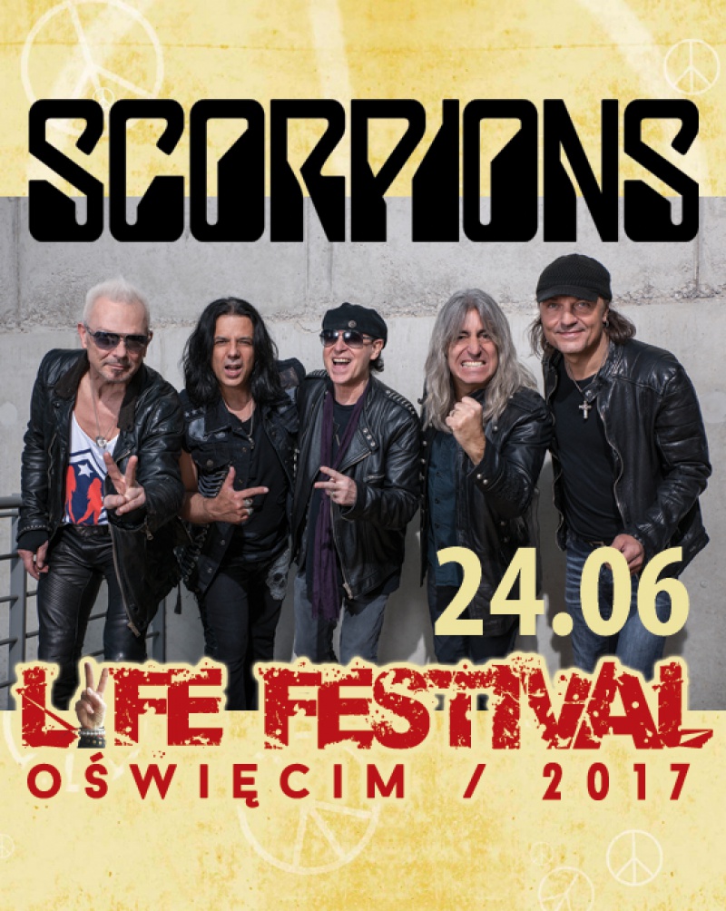 Grupa Scorpions będzie gwiazdą Life Festival Oświęcim 2017!