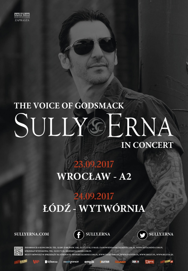 Sully Erna z Godsmack na koncertach w Polsce!