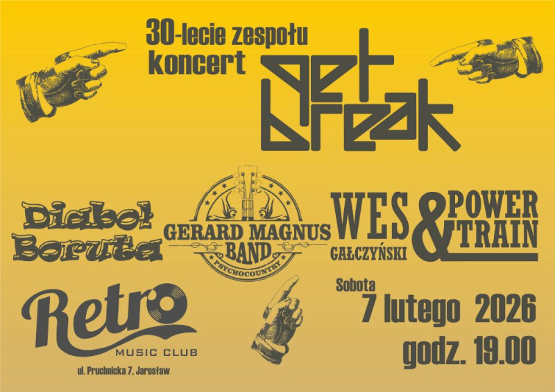 30 lecie GET BREAK - koncert w klubie Retro !