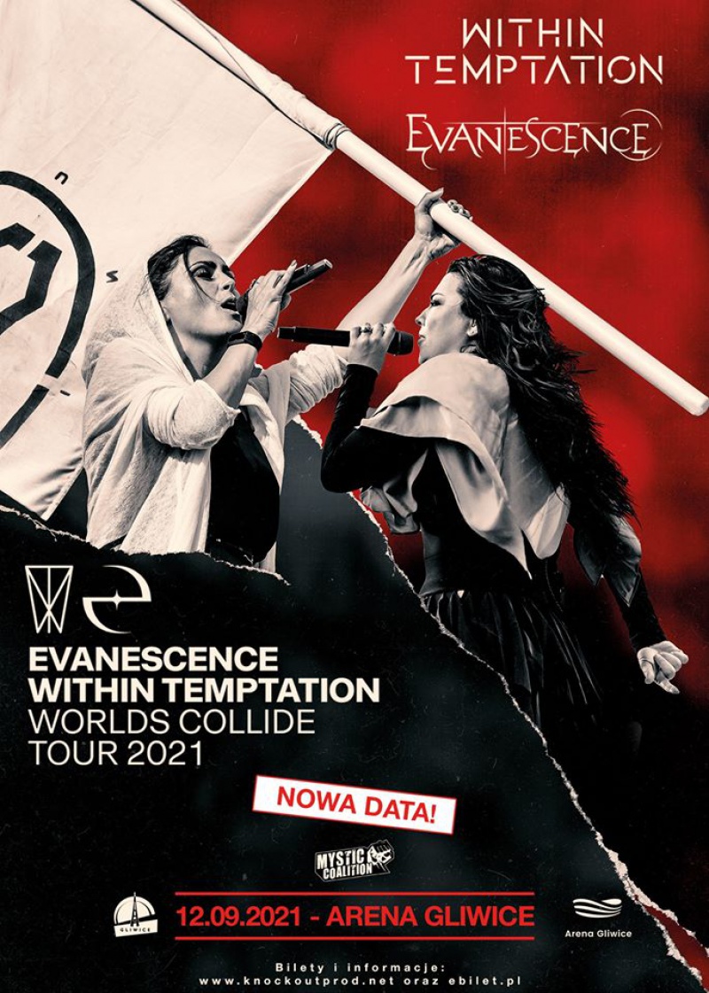 Trasa Within Temptation i Evanescence przeniesiona na 2021