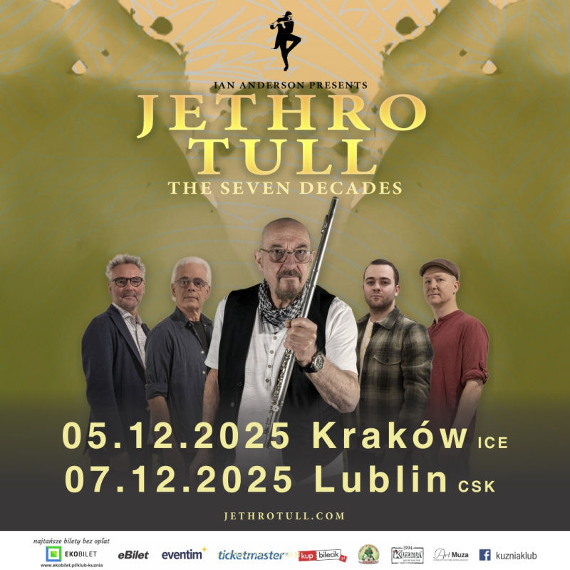 Jethro Tull premiera nowej płyty! Polskie koncerty w grudniu.