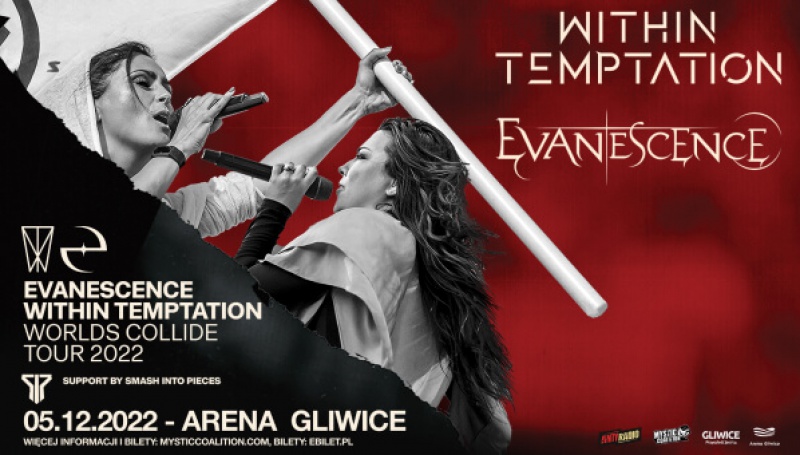 Zderzenie światów już w grudniu! Within Temptation i Evanescence wystąpią w Gliwicach
