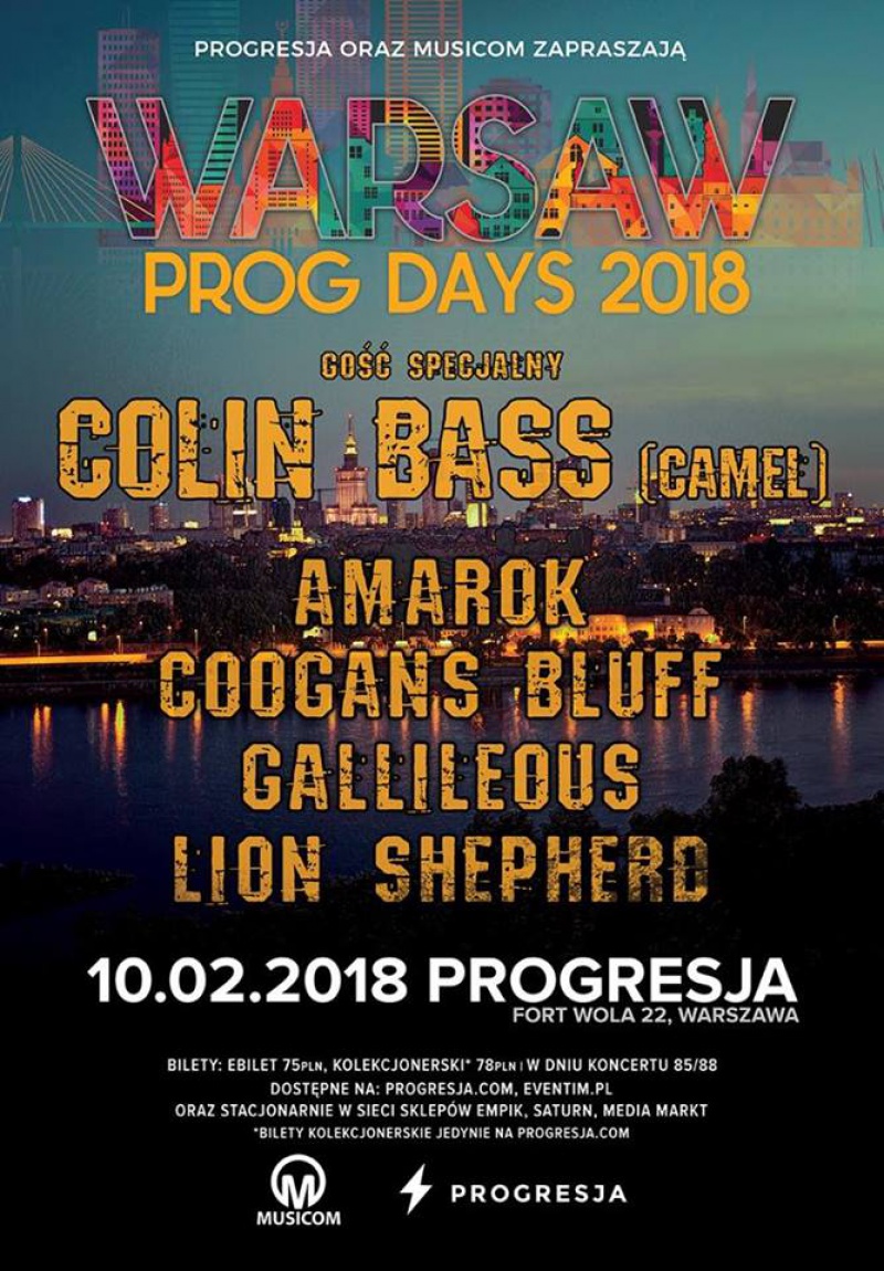 Colin Bass, członek legendarnej grupy Camel gościem specjalnym Warsaw Prog Days 2018!
