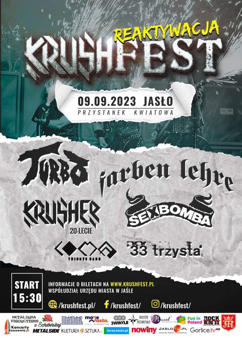 Krushfest 2023 - festiwal pod partonatem rockblog33.pl
