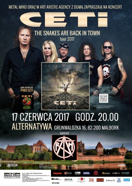 CETI w Malborku w ramach Snakes Are Back In Town 17 czerwca.