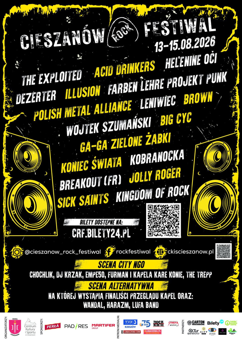 Cieszanów Rock Festiwal 2026 !
