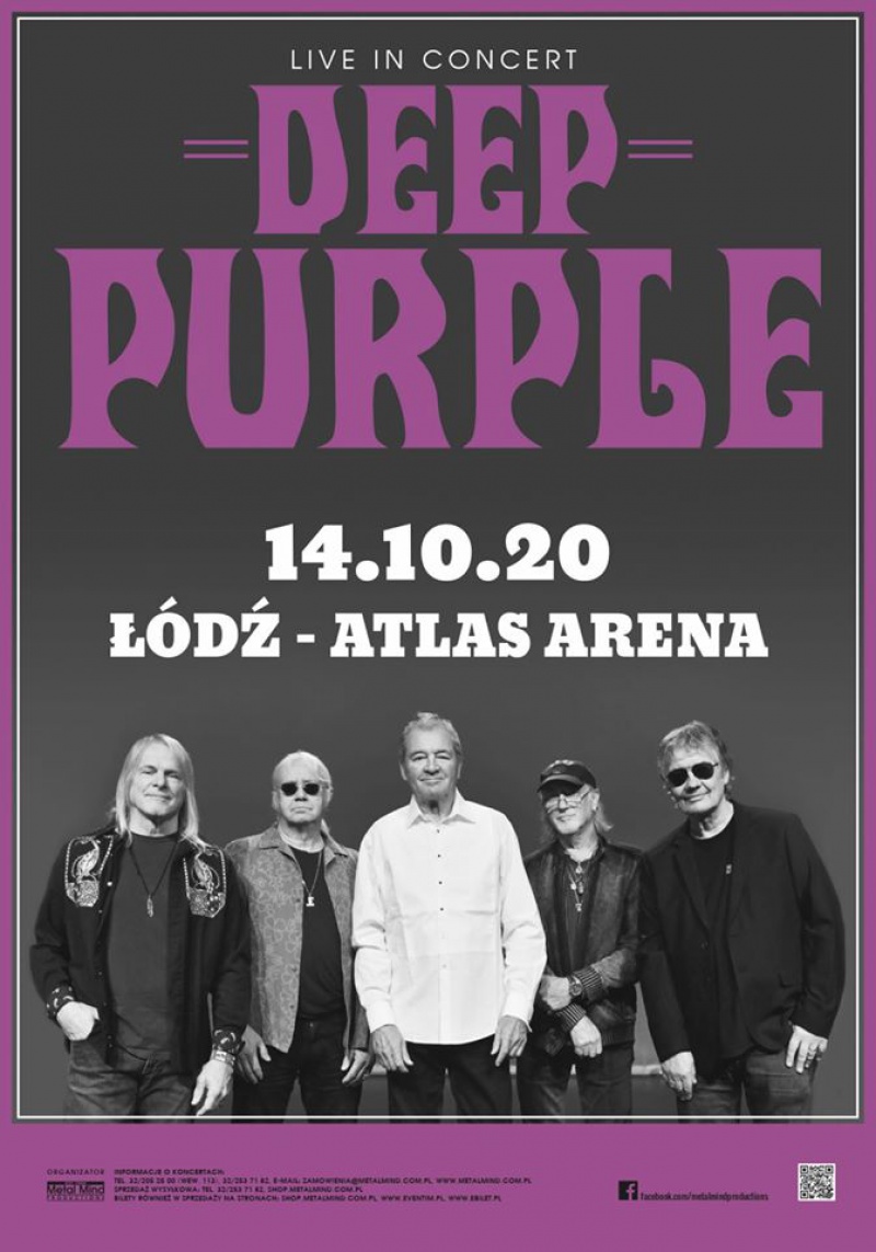 Deep Purple powraca do Polski w 2020 roku!