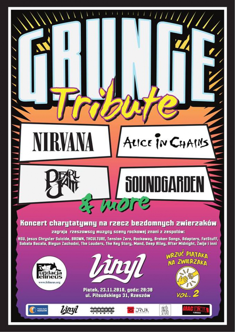 Vinyl - koncert charytatywny z muzyką grunge