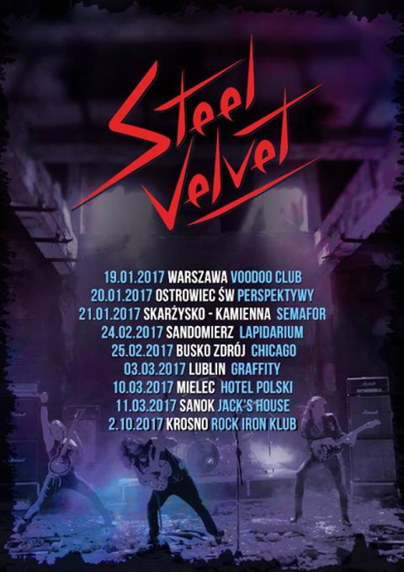 Steel Velvet trasa koncertowa