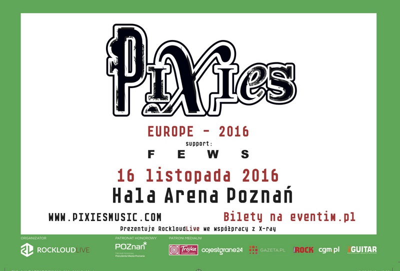 Koncert zespołu Pixies w Polsce - premiera albumu "Head Carrier"