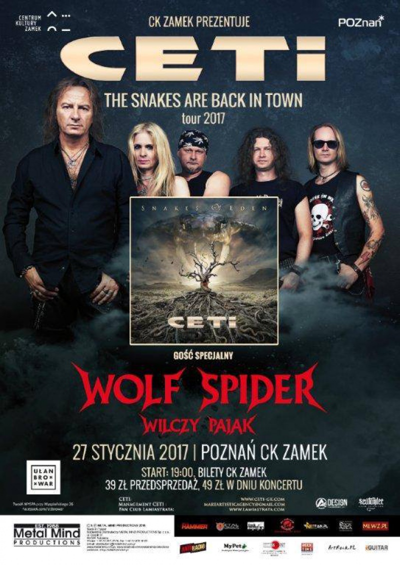 CETI zapowiada trasę "The Snakes Are Back In Town"