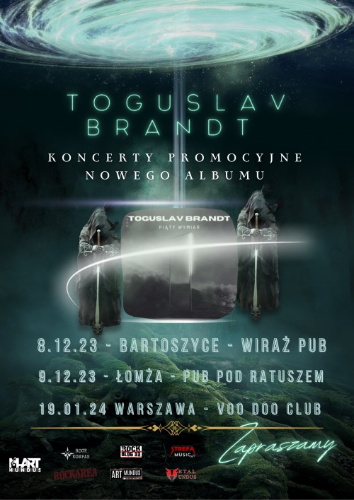 Koncerty promocyjne nowego albumu Toguslav Brandt "Piąty Wymiar".
