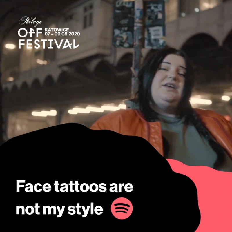 OFF Festival Katowice 2020 Face tattoos are not my style