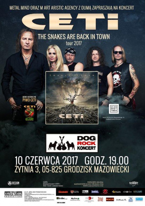 Zbliża się czerwcowa odsłona trasy" Snakes Are Back In Town" grupy CETI