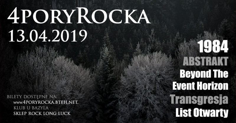 Festiwal 4 Pory Rocka po raz szósty w Poznaniu / 13.04.2019